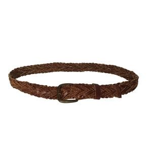 Delia's Brown Leather Braided Belt